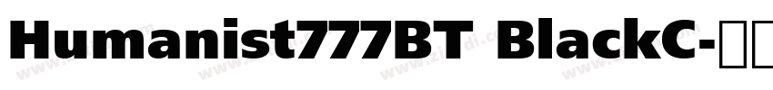 Humanist777BT BlackC字体转换